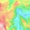 Topografische kaart Les Ayeux, hoogte, reliëf