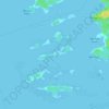 Topografische kaart Calf Island, hoogte, reliëf