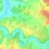 Topografische kaart Cornu, hoogte, reliëf