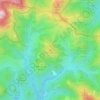 Topografische kaart Collet Redons, hoogte, reliëf