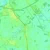 Topografische kaart Crockey Hill, hoogte, reliëf