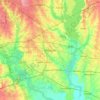 Topografische kaart Mesquite, hoogte, reliëf