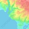 Topografische kaart Lanadan Creiz, hoogte, reliëf