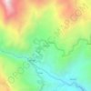 Topografische kaart Mallas, hoogte, reliëf
