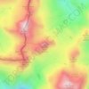Topografische kaart Curuna Lada, hoogte, reliëf