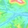 Topografische kaart Aguin, hoogte, reliëf