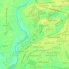 Topografische kaart Isla, hoogte, reliëf