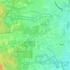 Topografische kaart Schaveren, hoogte, reliëf