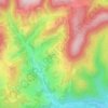 Topografische kaart Kalblin, hoogte, reliëf