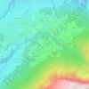 Topografische kaart Mappenaz, hoogte, reliëf