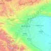 Topografische kaart Kaschgar, hoogte, reliëf