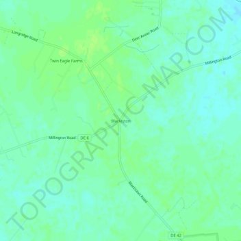 Topografische kaart Blackiston, hoogte, reliëf