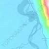 Topografische kaart Yanajanca, hoogte, reliëf