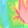 Topografische kaart Valdeborrachos, hoogte, reliëf