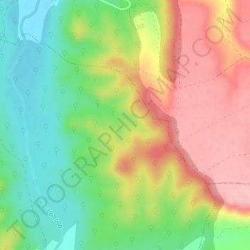 Topografische kaart Valdeborrachos, hoogte, reliëf