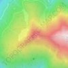 Topografische kaart Queige, hoogte, reliëf