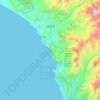 Topografische kaart Los Lobos, hoogte, reliëf