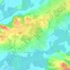 Topografische kaart Bigné, hoogte, reliëf