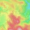 Topografische kaart Les Pasquelins, hoogte, reliëf
