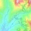 Topografische kaart Guadalupe, hoogte, reliëf