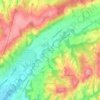 Topografische kaart Charrière, hoogte, reliëf