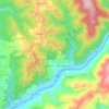 Topografische kaart Misarela, hoogte, reliëf