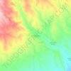 Topografische kaart Llano del Espino, hoogte, reliëf