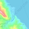 Topografische kaart Gutosan, hoogte, reliëf