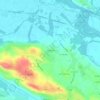 Topografische kaart Le Sablonnet, hoogte, reliëf