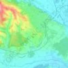 Topografische kaart Wieshöfe, hoogte, reliëf