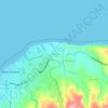 Topografische kaart La Hatte, hoogte, reliëf