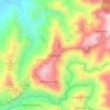 Topografische kaart El Naranjo, hoogte, reliëf