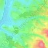 Topografische kaart Lavaux, hoogte, reliëf