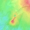 Topografische kaart Biskupstungnabraut, hoogte, reliëf