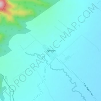 Topografische kaart Lapu-lapu, hoogte, reliëf