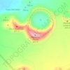 Topografische kaart Caldera Blanca, hoogte, reliëf