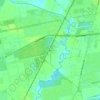 Topografische kaart Eldon, hoogte, reliëf