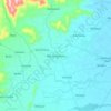 Topografische kaart Maria Aurora, hoogte, reliëf