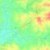 Topografische kaart Catmon, hoogte, reliëf