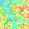Topografische kaart Infantes, hoogte, reliëf