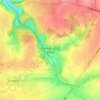 Topografische kaart Biesme-sous-Thuin, hoogte, reliëf