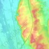 Topografische kaart Illereichen, hoogte, reliëf