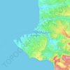 Topografische kaart Sevastopol, hoogte, reliëf