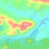 Topografische kaart Cerro de la Gila, hoogte, reliëf