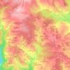 Topografische kaart Lavaud, hoogte, reliëf