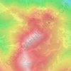 Topografische kaart Mondspitze, hoogte, reliëf