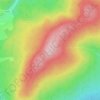 Topografische kaart Wüstegarten, hoogte, reliëf