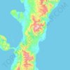 Topografische kaart Malay Archipelago, hoogte, reliëf