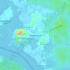 Topografische kaart Tanjung Surat, hoogte, reliëf