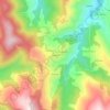 Topografische kaart Monticelo, hoogte, reliëf